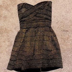 Black and gold dress